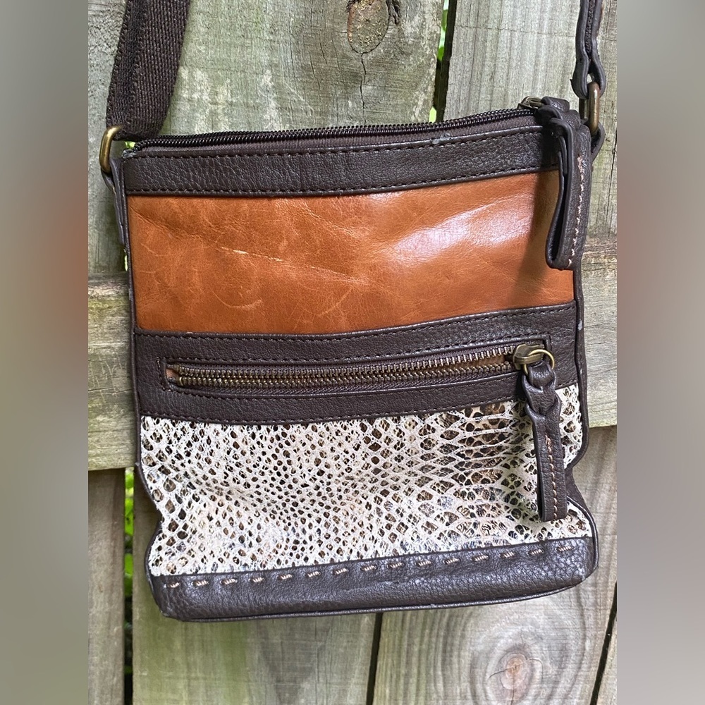 The Sak Pax Leather Snakeskin Patterned Crossbody Bag​​